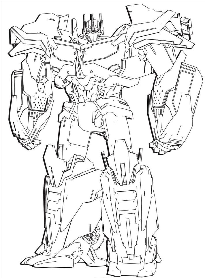 Desenho Optimus para Colorir