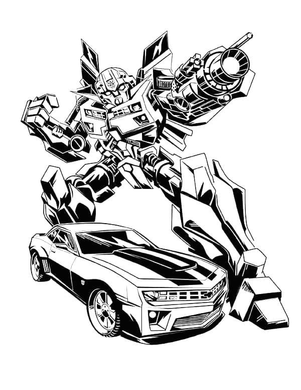 Desenho Transformers Bumblebee para Colorir