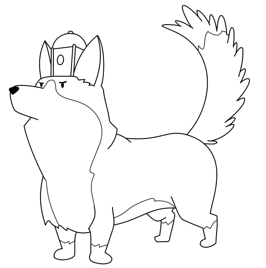 Desenho de Atticus de Trem Infinito para Colorir