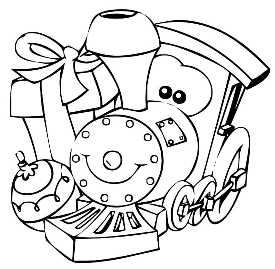 Desenhos de Trenzinho Animado para Colorir