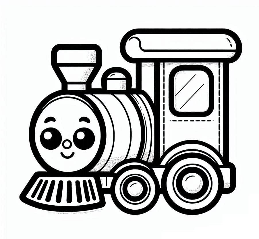 Desenhos de Trenzinho Grátis para Colorir