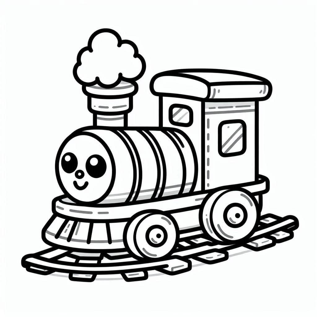 Desenhos de Trenzinho Imprimivel Grátis para Crianças para Colorir