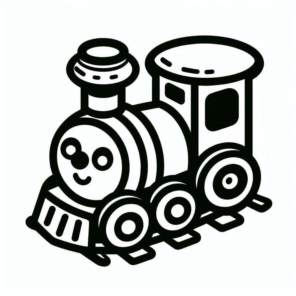 Desenhos de Trenzinho Imprimivel Grátis para Colorir