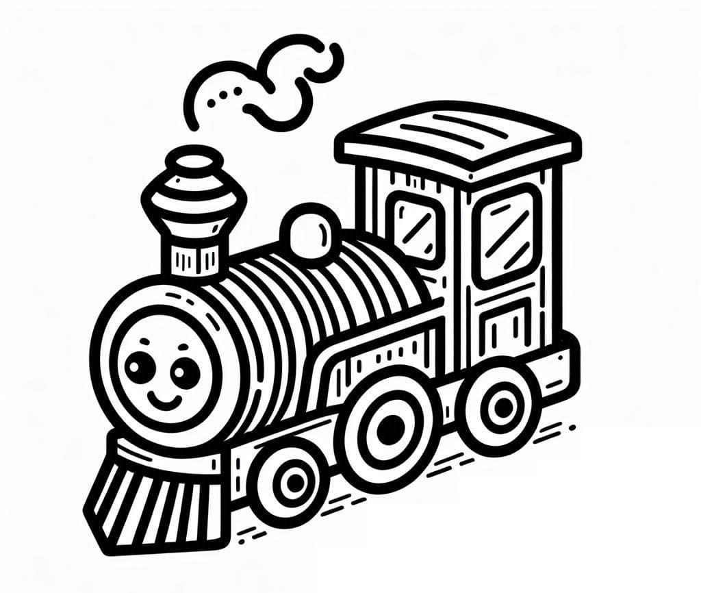 Desenhos de Trenzinho Imprimivel para Colorir
