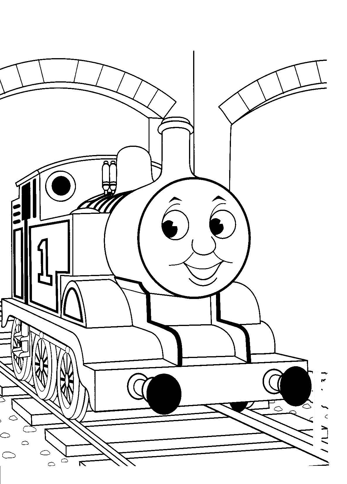 Desenho de Trem Download para Colorir