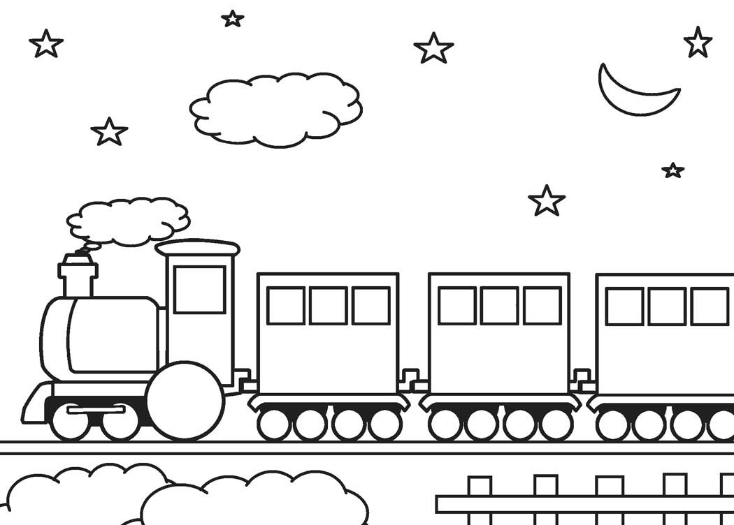 Desenho de Trem para Imprimir Pdf Grátis