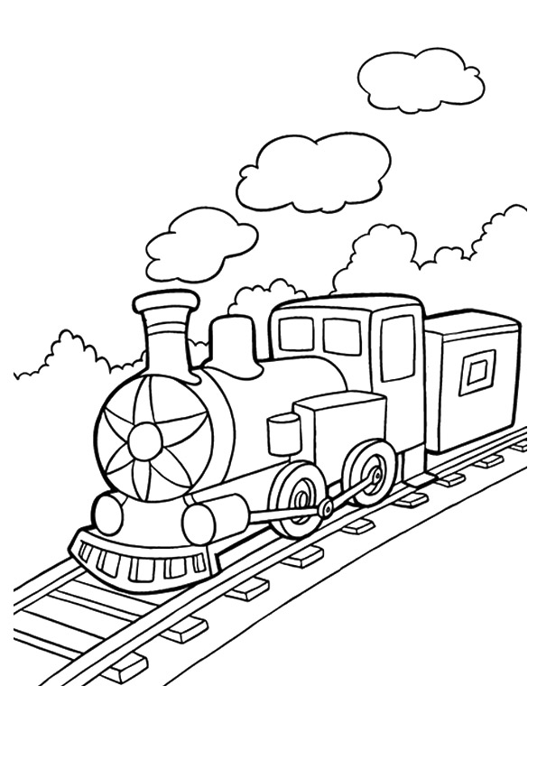 Desenho de Trem Pdf para Colorir