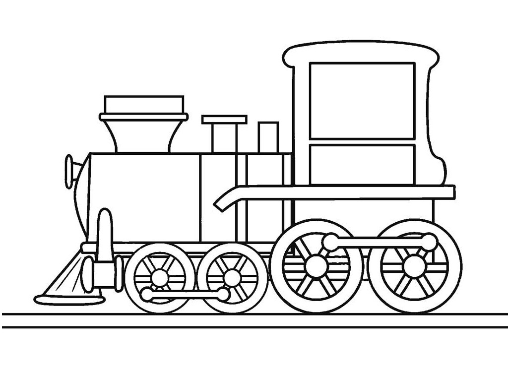 Desenho de Trem Pdf para Imprimir e Colorir