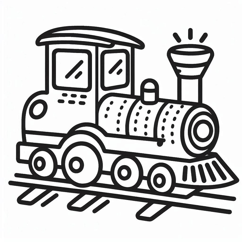 Desenho Vagão de Trem para Colorir