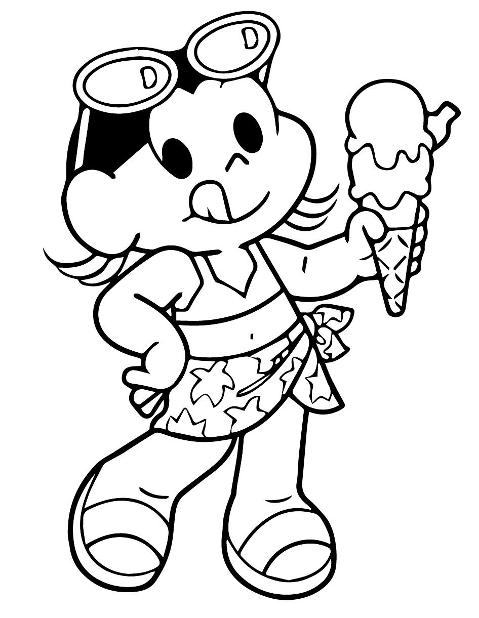 Desenhos de Magali Turma da Monica para Colorir