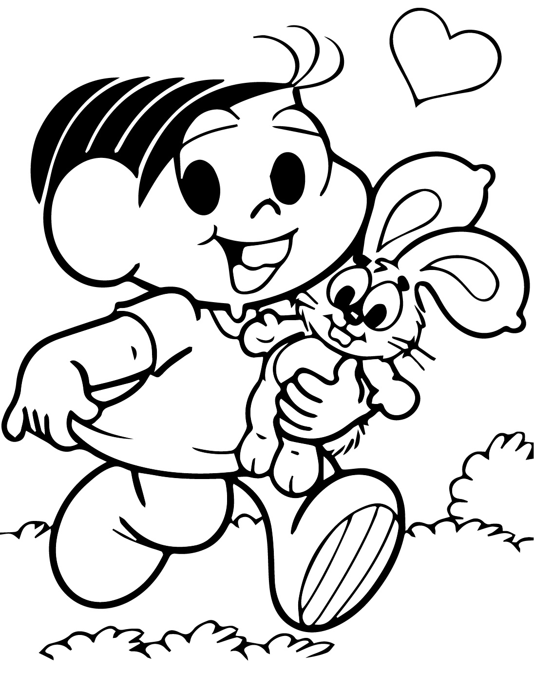 Desenhos de Monica e Sansao para Colorir