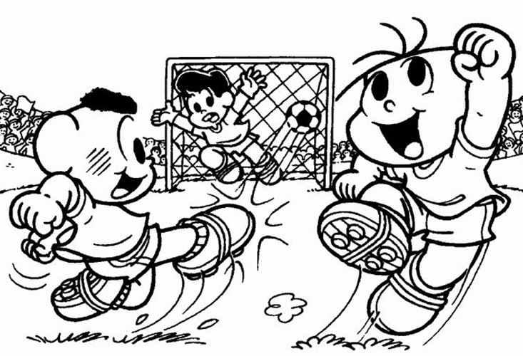 Desenhos de Turma da Monica Grátis para Colorir