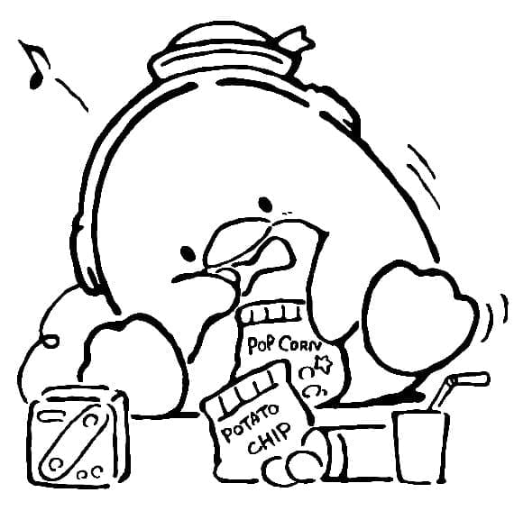 Desenho De Gratis Tuxedo Sam Para Criancas Para Colorir