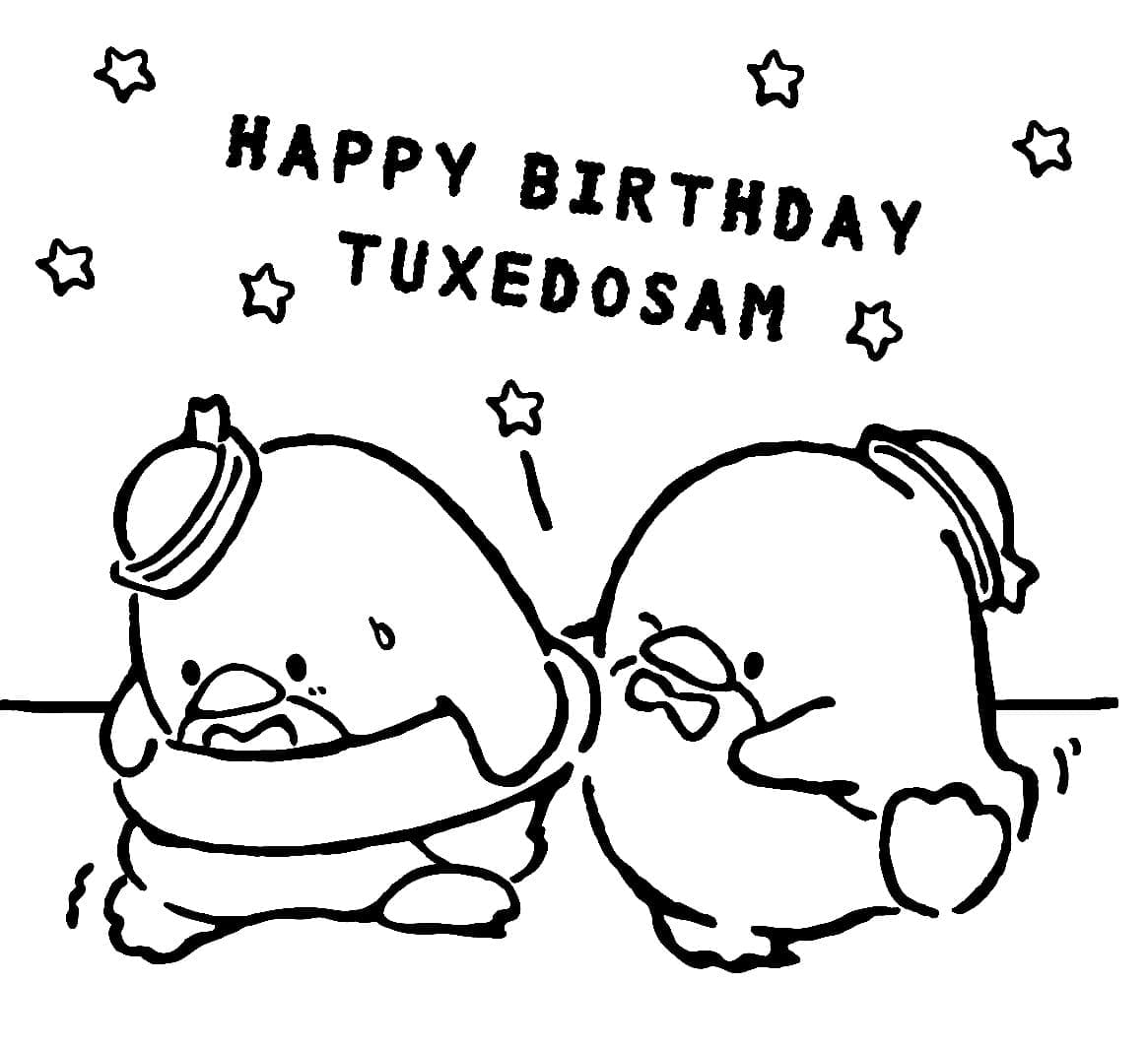Desenho De Gratis Tuxedo Sam Para Colorir