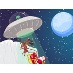 Christmas Santa Claus Alien War