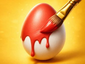 Easy Easter Coloring Eggs