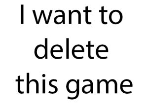 I want to delete this game